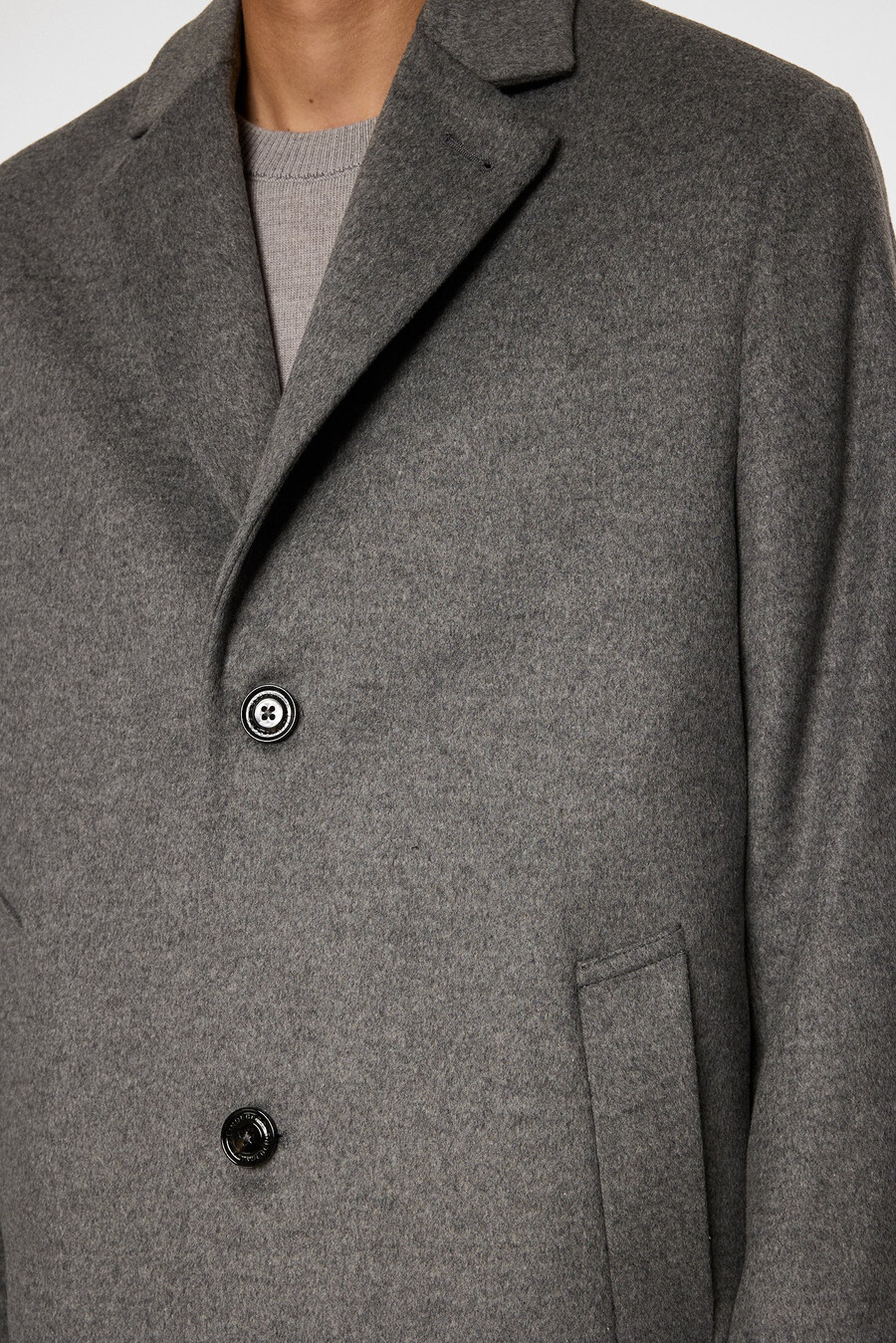 casaco de cashmere august melton