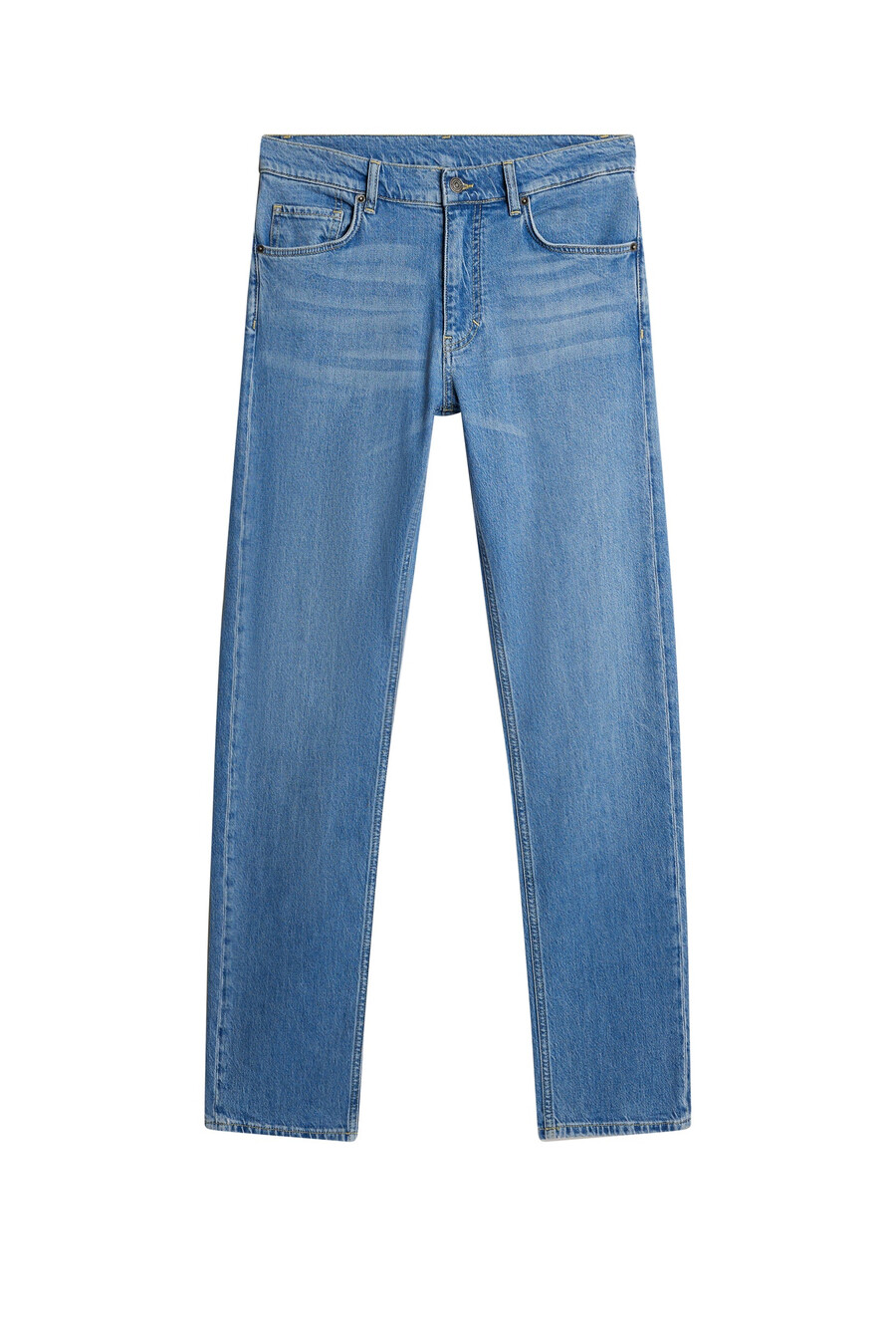 calça jeans slim jax com lavagem clara