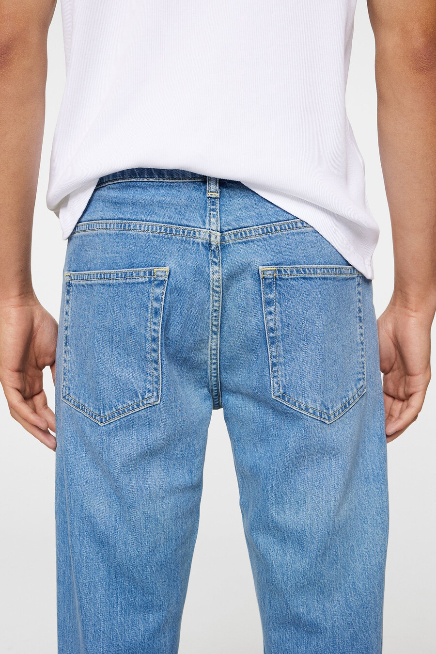 calça jeans slim jax com lavagem clara