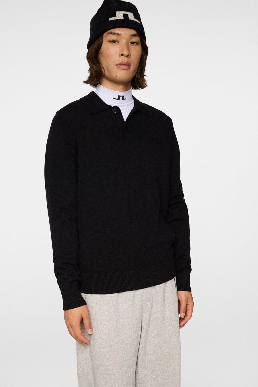 polo de lã tricotada edgar