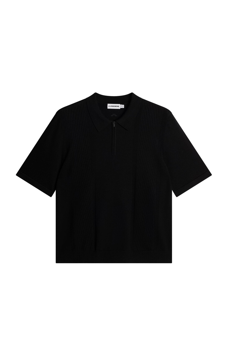 polo de malha com zíper remy structure