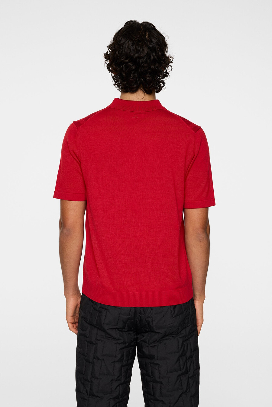 polo de malha com zíper remy structure