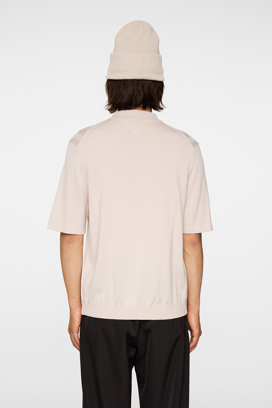 polo de malha com zíper remy structure