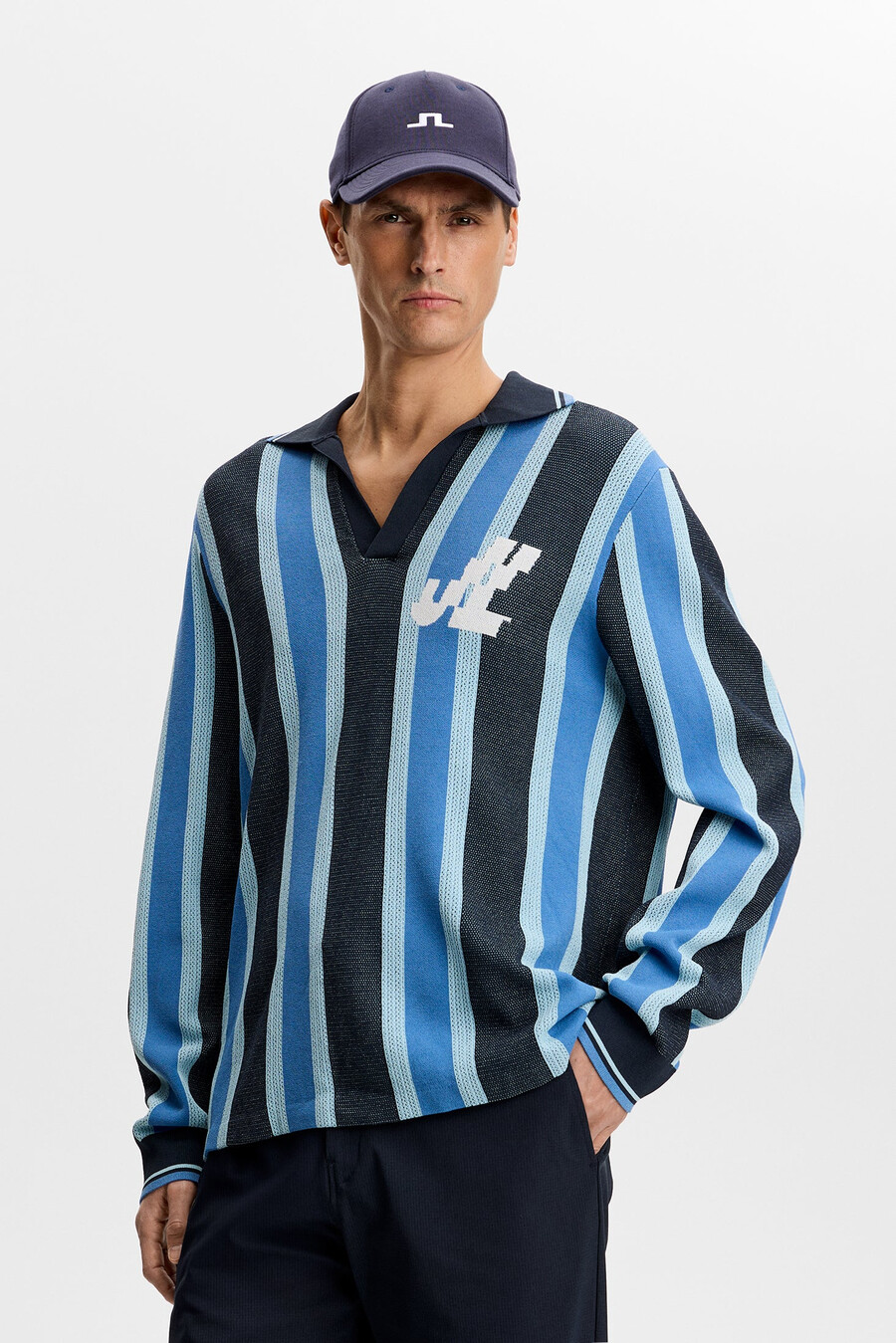 polo de malha listrada silas