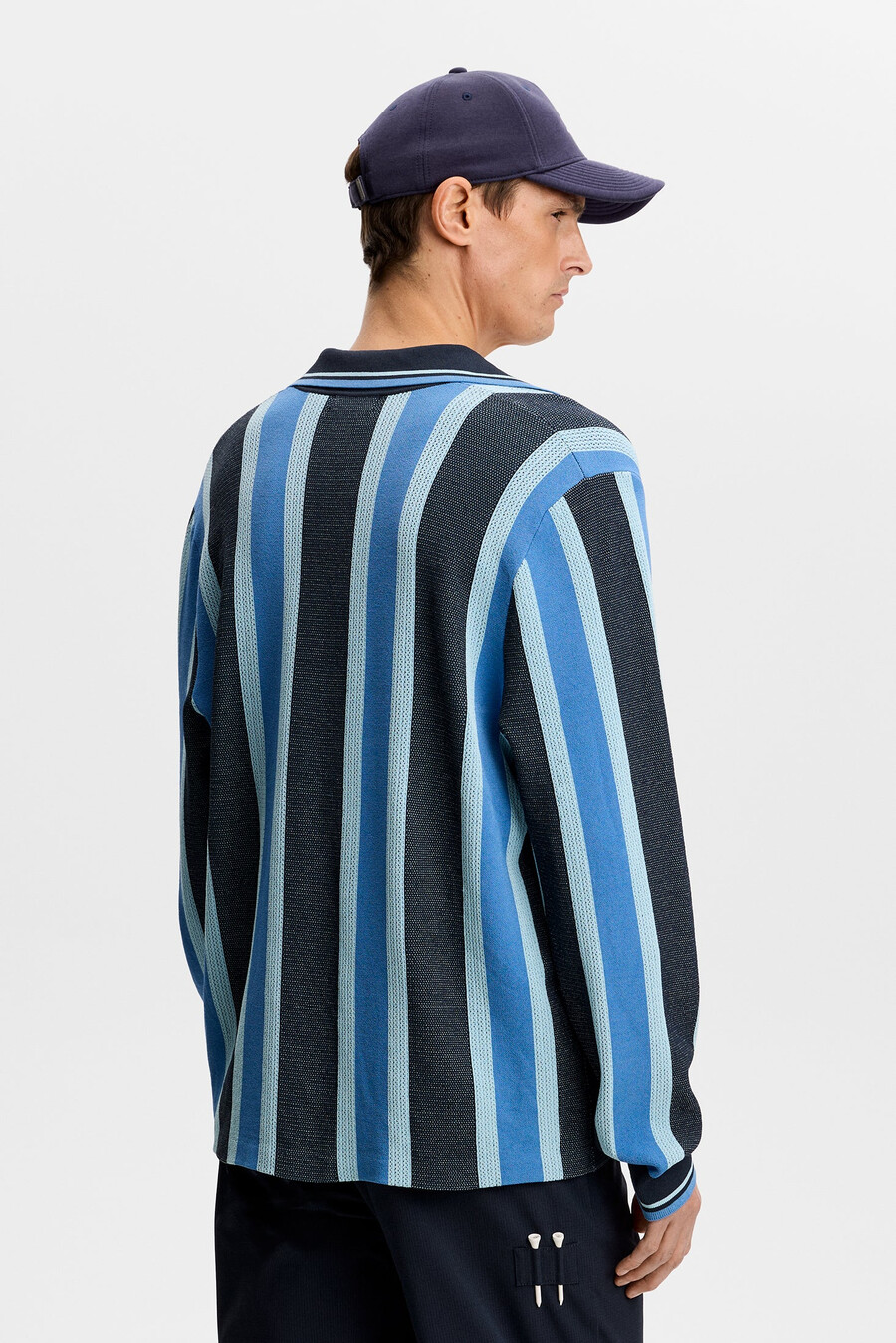 polo de malha listrada silas