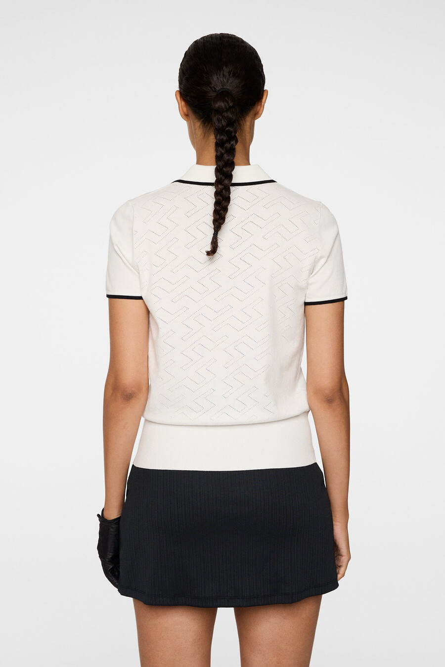 camisa polo de malha malva