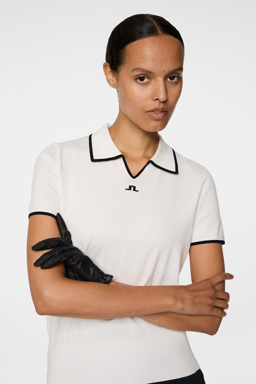 camisa polo de malha malva