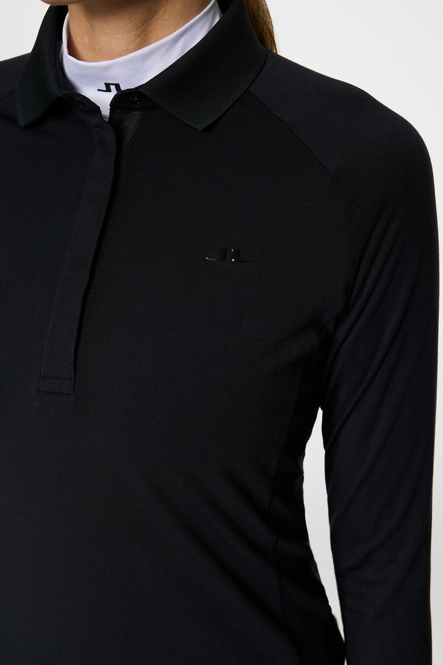 polo de manga comprida flor