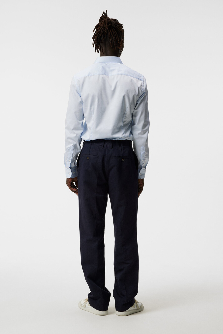 camisa superslim de sarja que não precisa passar