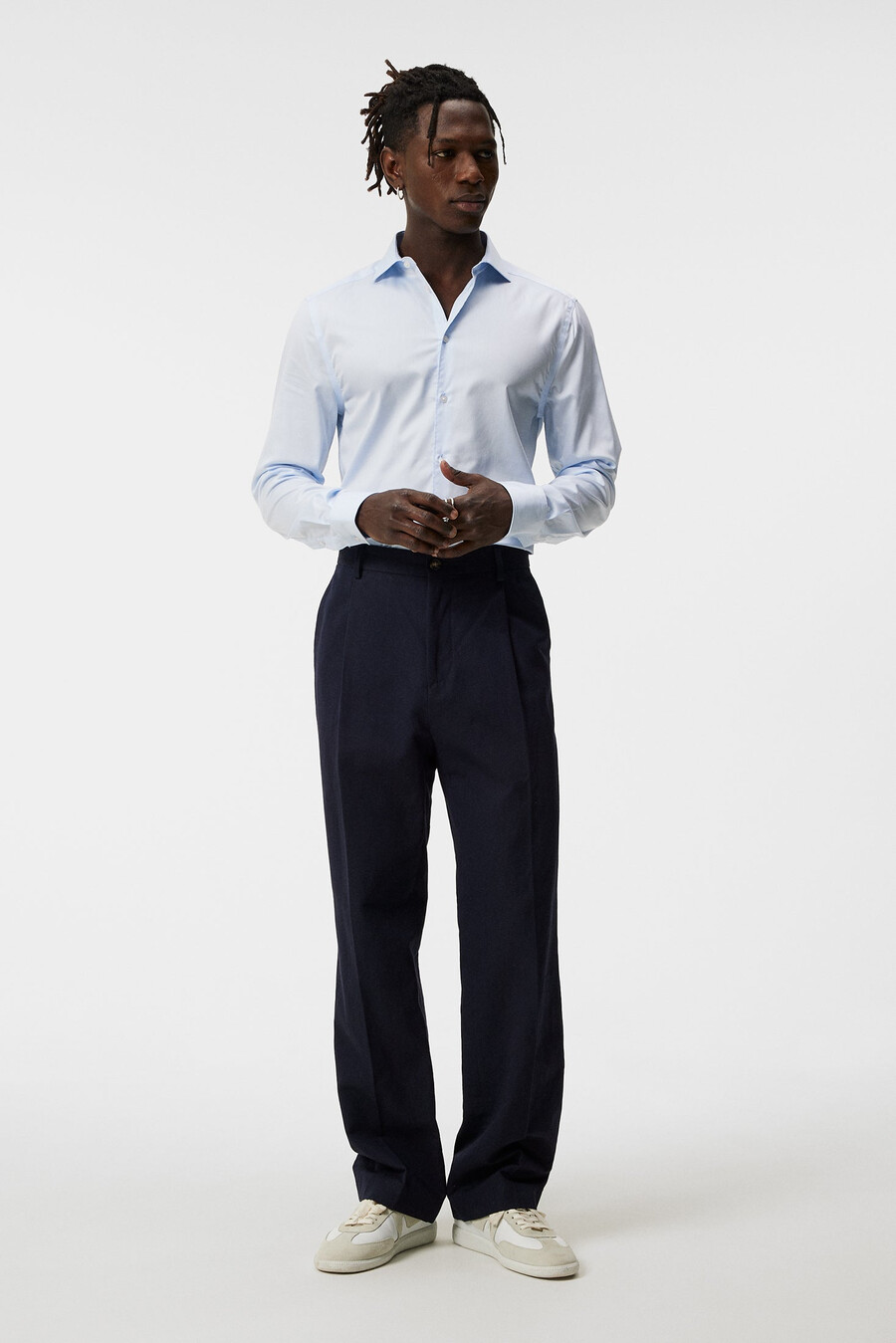 camisa superslim de sarja que não precisa passar