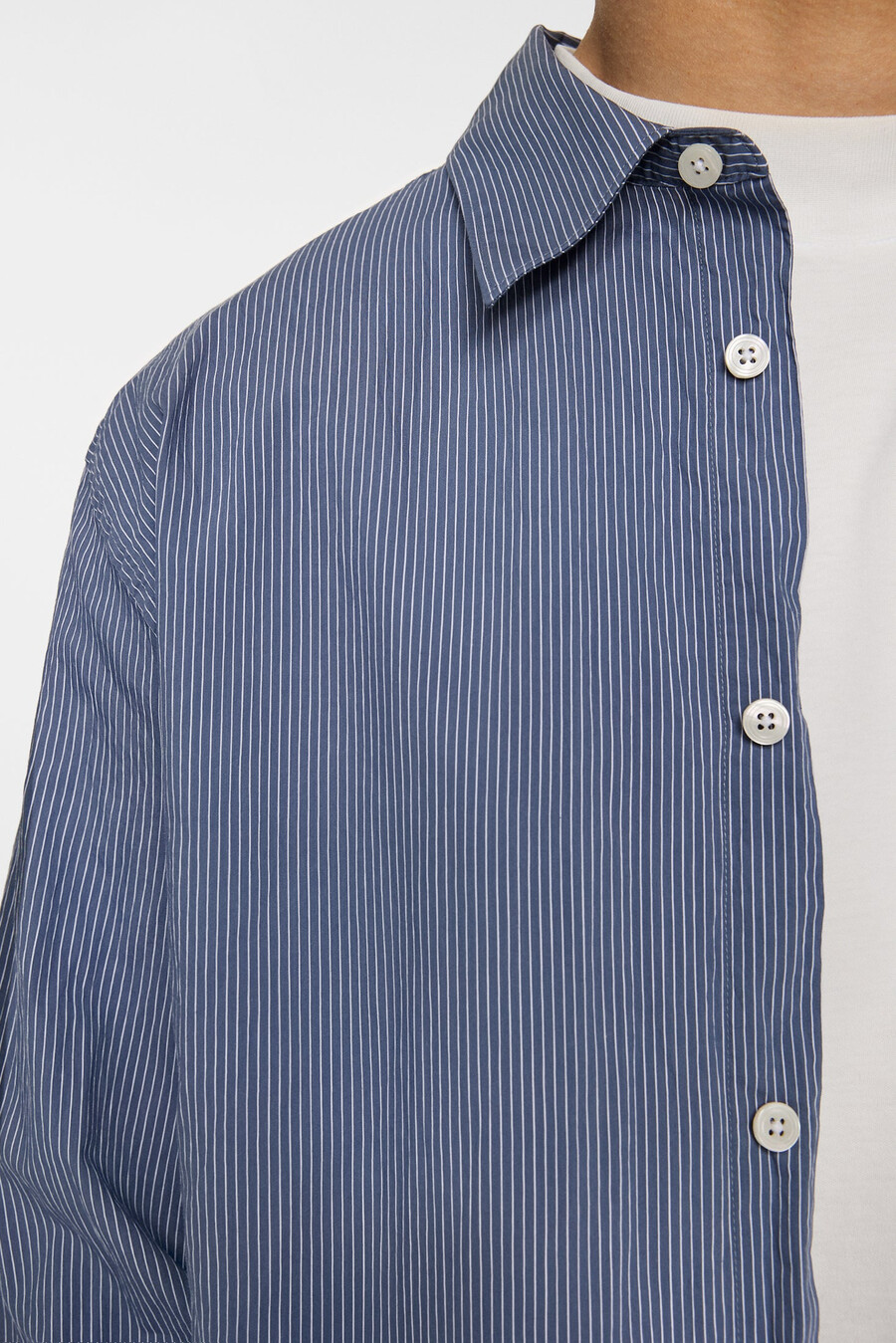 camisa listrada de manga comprida