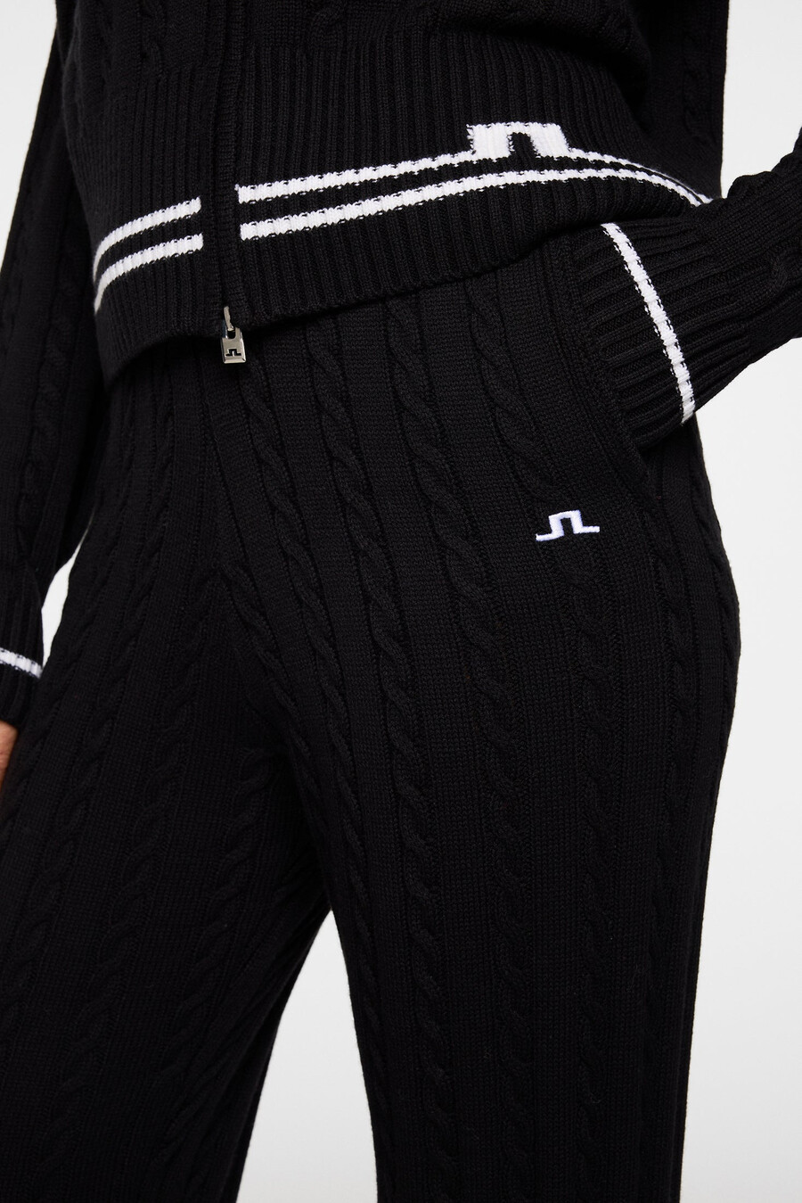 calça de lã com tranças kiana