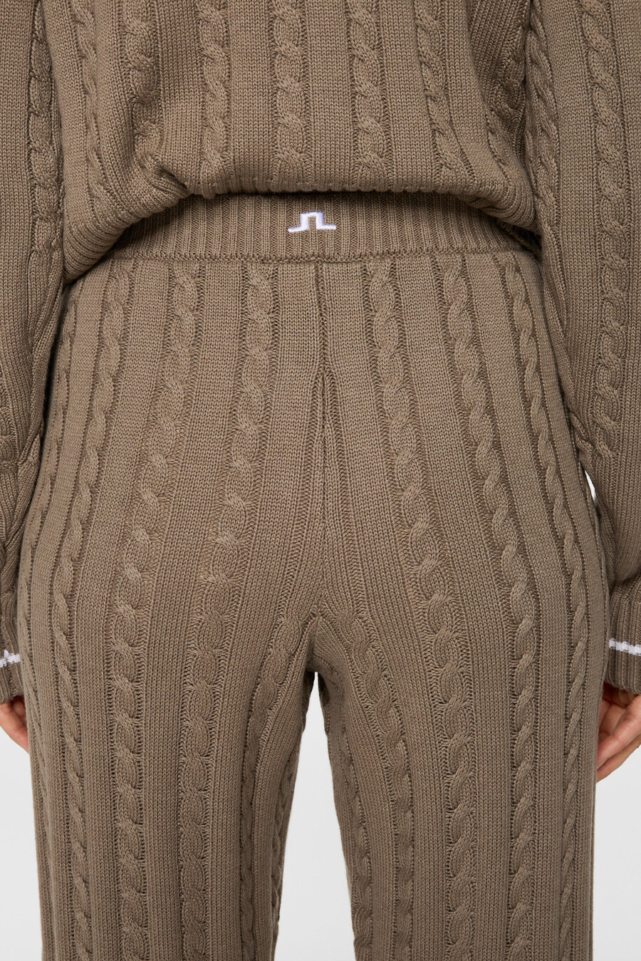 calça de lã com tranças kiana